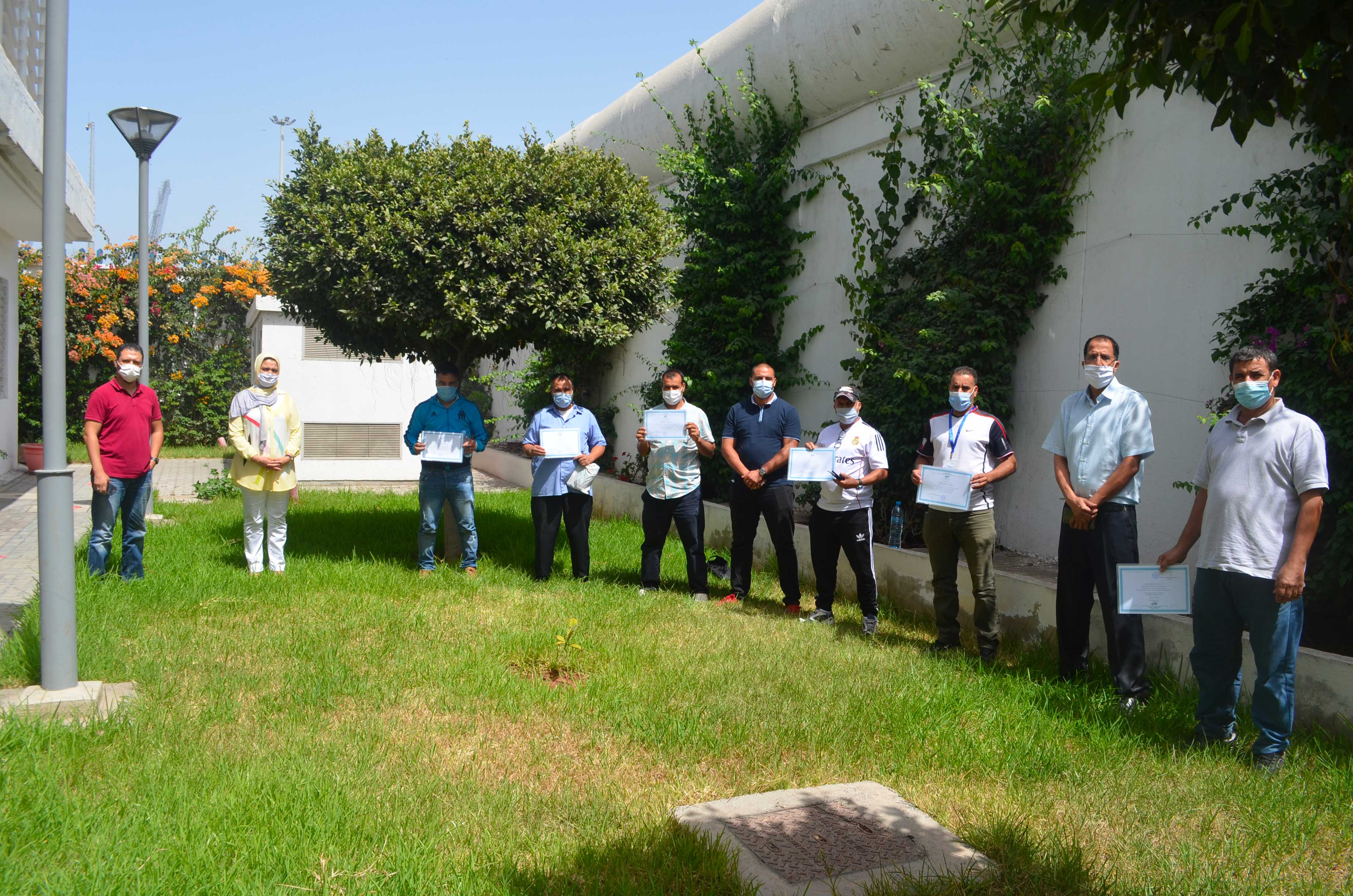 La formation à la conduite du chariot cavalier sur le simulateur de l’ANP-IFP au profit des conducteurs de la d’Agadir SMA G1  du 31-08-2020 au 04-09-2020 et G2 du 07-9-2020 au 11-9-2020